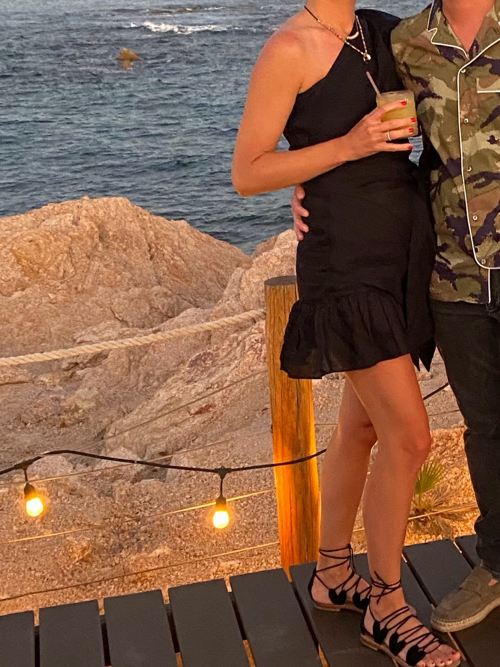 Isabel Marant Black One-Shoulder Mini Dress